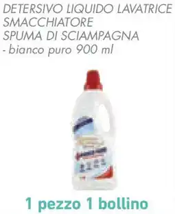 Conad Superstore Detersivo liquido lavatrice smacchiatore spuma di sciampagna offerta