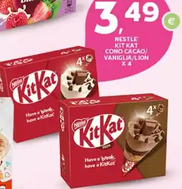 Extra Supermercati Nestle kit kat cono cacao/ vaniglia/lion offerta