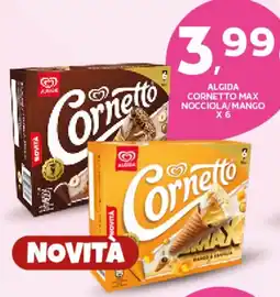Extra Supermercati Algida cornetto max nocciola/mango offerta