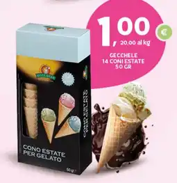 Extra Supermercati Gecchele 14 coni estate offerta