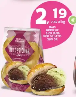 Extra Supermercati Dais brioche siciliana per gelato offerta