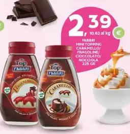 Extra Supermercati Fabbri mini topping caramello/ fragoline/ cioccolato/ nocciola offerta