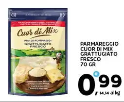 Extra Supermercati Parmareggio cuor di mix grattugiato fresco offerta