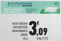 Conad Superstore Pasta adesiva per dentiere parafarmacia conad offerta