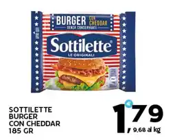 Extra Supermercati Sottilette burger con cheddar offerta