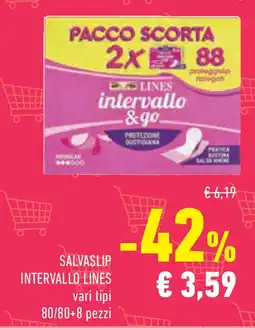 Conad Superstore Salvaslip intervallo lines offerta