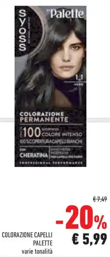 Conad Superstore Colorazione capelli palette offerta