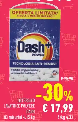 Conad Superstore Detersivo lavatrice polvere DASH offerta
