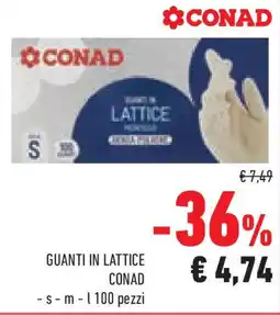 Conad Superstore Guanti in lattice CONAD offerta