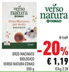 Conad Superstore Orzo macinato biologico verso natura conad offerta