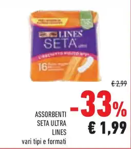 Conad Superstore Assorbenti seta ultra LINES offerta