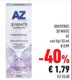 Conad Superstore Dentifrici 3d white AZ offerta