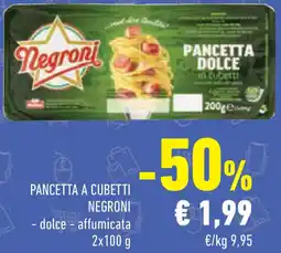 Conad Superstore Pancetta a cubetti negroni offerta