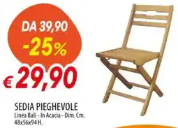 Galassia SEDIA PIEGHEVOLE offerta