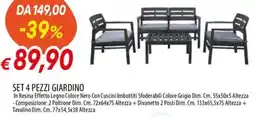 Galassia SET 4 PEZZI GIARDINO offerta