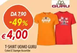 Galassia T-shirt uomo guru offerta
