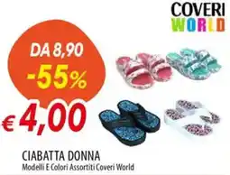 Galassia Coveri world ciabatta donna offerta