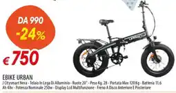 Galassia EBIKE URBAN offerta