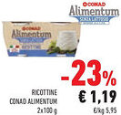Conad Superstore Ricottine CONAD ALIMENTUM offerta