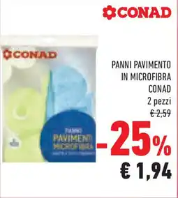 Conad Superstore Panni pavimento in microfibra CONAD offerta