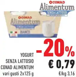 Conad Superstore Yogurt senza lattosio conad alimentum offerta