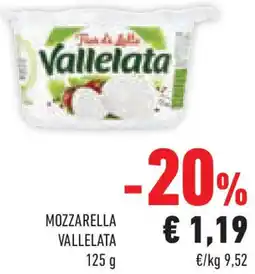Conad Superstore Mozzarella VALLELATA offerta