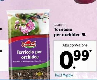 Lidl Grandiol Terriccio per orchidee 5L offerta
