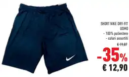 Conad Superstore Short NIKE dry-fit uomo offerta