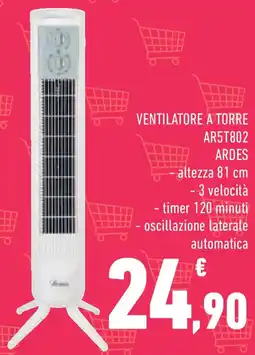 Conad Superstore Ventilatore a torre AR5T802 ARDES offerta