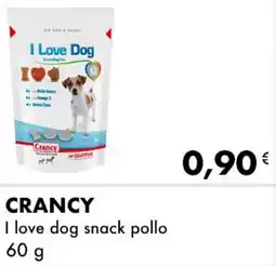 Iper Tosano CRANCY I love dog snack pollo offerta