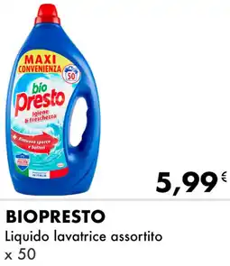 Iper Tosano BIOPRESTO Liquido lavatrice assortito offerta