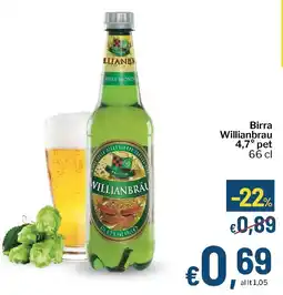 Qui Discount Birra Willianbrau 4,7° pet offerta