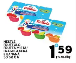 Extra Supermercati Nestle fruttolo frutta mista/ fragola,pera e banana offerta
