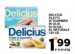 Extra Supermercati Delicius filetti di sgombro in olio di oliva/ al naturale offerta