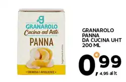 Extra Supermercati Granarolo panna da cucina uht offerta