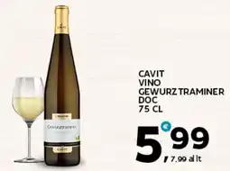 Extra Supermercati Cavit vino gewurztraminer doc offerta