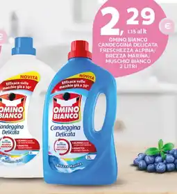 Extra Supermercati Omino bianco candeggina delicata freschezza alpina/ brezza marina/ muschio bianco offerta
