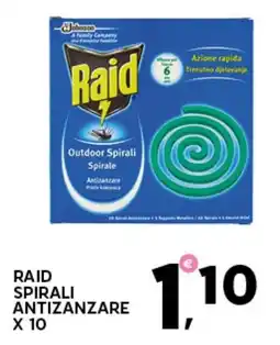 Extra Supermercati Raid spirali antizanzare offerta