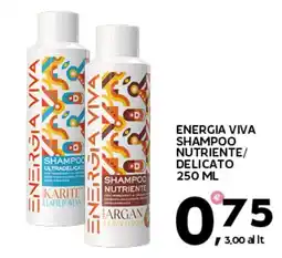 Extra Supermercati Energia viva shampoo nutriente/ delicato offerta