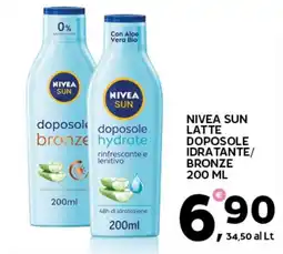 Extra Supermercati Nivea sun latte doposole idratante/ bronze offerta
