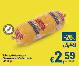 Qui Discount Mortadella intera Salumeria&Salumeria offerta