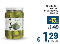 Qui Discount Scelta Oro cetrioli in agrodolce offerta
