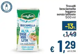 Qui Discount Trevalli besciamella leggera senza lattosio offerta