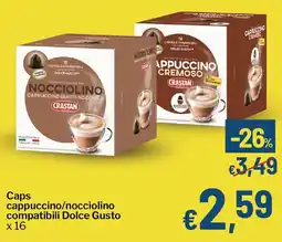 Qui Discount Caps cappuccino/nocciolino compatibili Dolce Gusto offerta