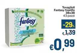 Qui Discount Tovaglioli Fantasy freelife 38x38 offerta