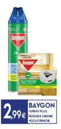 Proshop Baygon spray plus mosche & zanzare esca formiche offerta