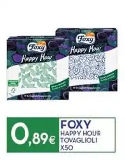 Proshop Foxy happy hour tovaglioli x50 offerta