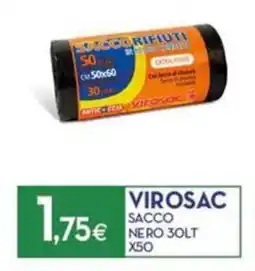Proshop Virosac sacco nero x50 offerta