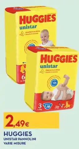 Proshop Huggies unistar pannolini varie misure offerta