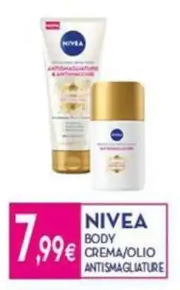 Proshop Nivea body crema/olio antismagliature offerta